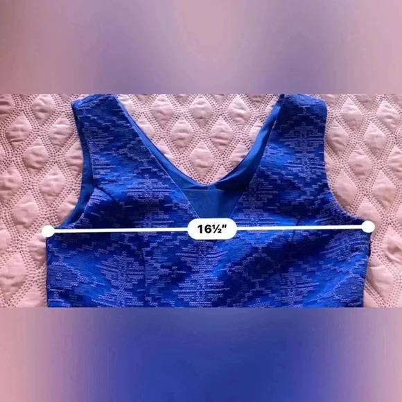 Anthropologie Maeve Dress Size 2 Gorgeous Ink Blue With Purple ❤️ - Picture 12 of 13